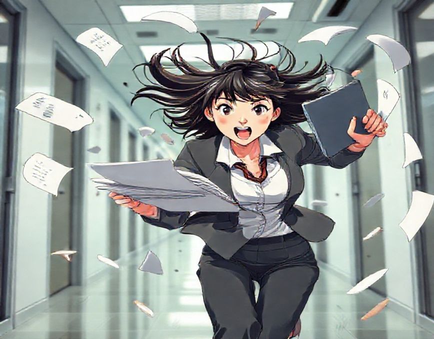 The 'Face-Plant' Tip: Decoding「バタバタ」for When You're Crazy Busy.